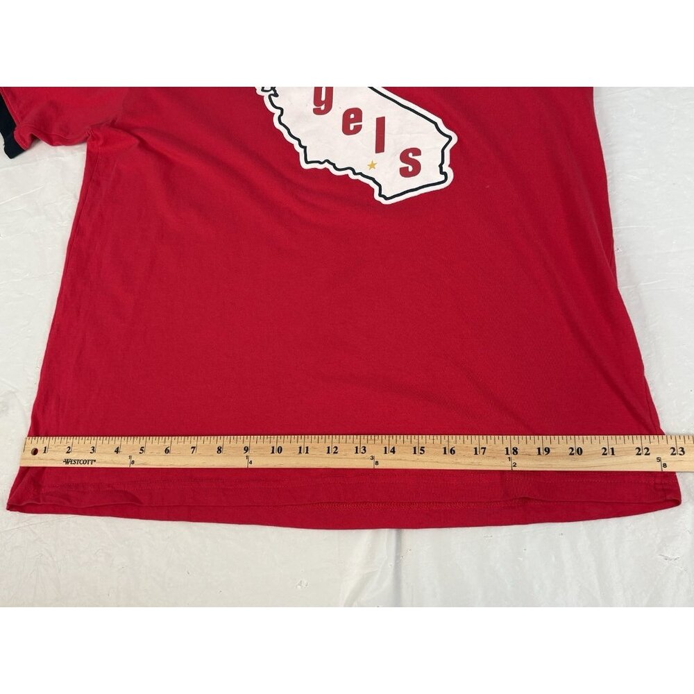 Shohei Ohtani Los Angeles Angels Adult XL Ringer Graphic TShirt No. 17 Red Nikon - Picture 10 of 13